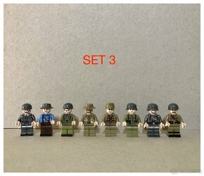 Rôzne sety vojakov 5 + doplnky - typ lego - nové - 4