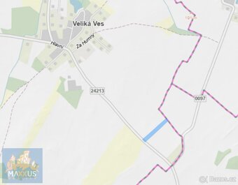 Prodej zemědělského pozemku 8750 m2, obec Veliká Ves u Prahy - 4