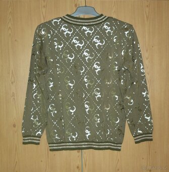 Khaki tenké tričko Moda Italia - 4