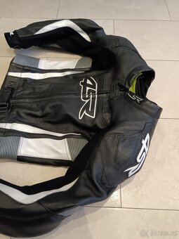 4SR RR Evo 2 Gun Metal-Pánská kožená moto kombinéza - 4