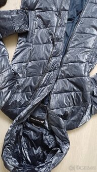 Dlouhý zimní prošívaný kabát/ bunda - 4