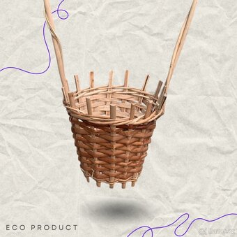 Malý květinový košík „Kelímek“ - 4