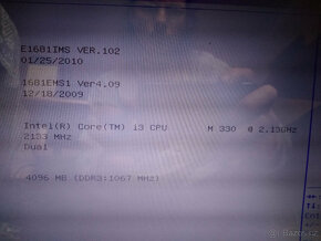 Notebook MSI CR 620 díly - 4