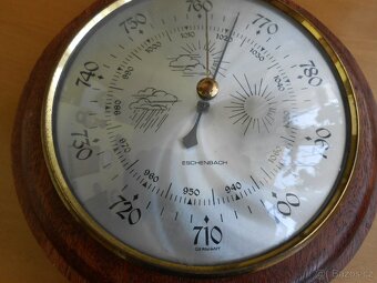 RETRO barometr ESCHENBACH 47cm - funkční- nefunguje vlhkoměr - 4