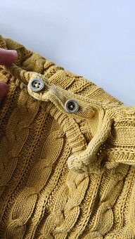 Hořčicově žlutý pletený svetr zn. Zara - vel.104 - 4