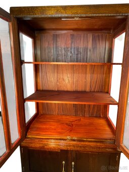 Starožitná dubová knihovna - Art Deco - 4