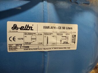 Prodám domácí vodárnu 50L s čerpadlem DAB JET 82M - 4