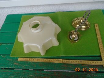 Mosazný stropní lustr "Ivanka" - 4