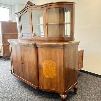 Starožitná komoda s vitrínou - 4