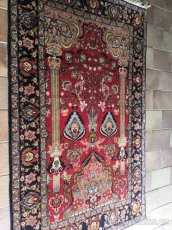 Starožitný Perský vlněný TOP koberec 218x128 - 4