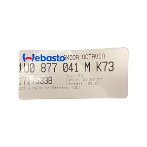 Střešní okno posuvné 1U0877041M Škoda Octavia 2 kombi 2007 - 4