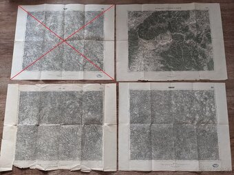 Prodám staré mapy 1910-1950 - 4