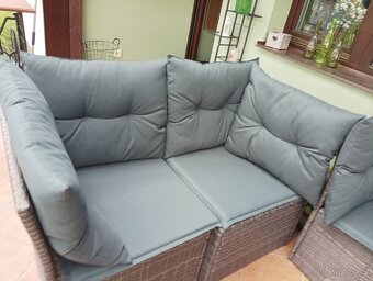 ratanová sestava s poduškami - 4