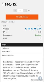 Kapacitator k subwooferu 2ks - 4