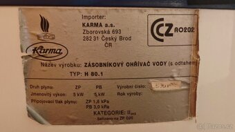 Plynový hořák Karma H 80.1 - 4