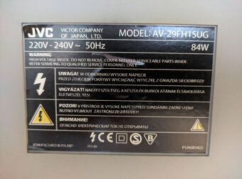 Barevná stereo CRT TV JVC 68cm 100Hz - 4