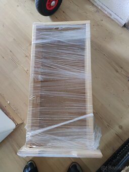 Dětská dřevěná palanda s dřevěnou lavičkou - 4