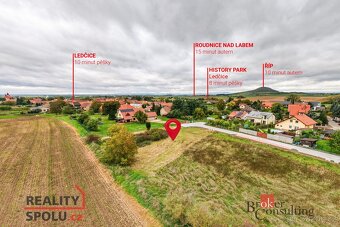 Prodej, pozemky/bydlení, 1008 m2, Ledčice , Mělník [ID 77506 - 4