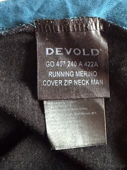 Merino mikina Devold Running Merino Cover Zip Neck Man - 4