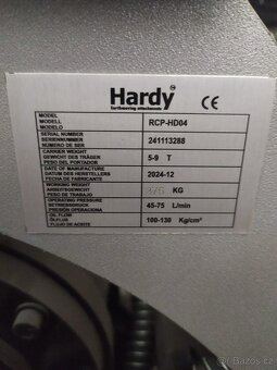 Hydraulická vibrační deska s otočí Hardy Premium HD04 5-9t - 4