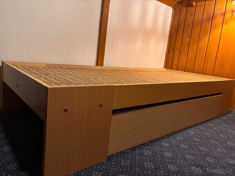 Dvě dřevěné postele 80x200 cm s úložným prostorem - 4