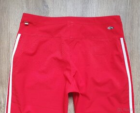 Červené sportovní 3/4 kalhoty Adidas vel. 40 - 4
