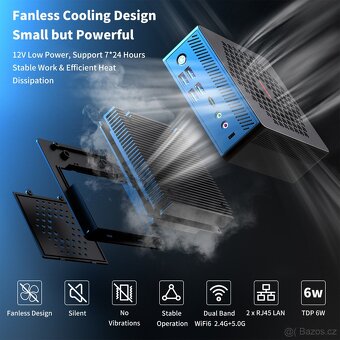 miniPC UMAX U-Box N10 Pro, jNový záruka +SSD +RAM +WiFi6E - 4