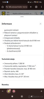 Bruska na kov,pila na železo nová - 4