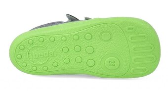 Barefoot dětské tenisky Beda - Lime soft zelené - EU35 - 4