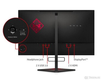 Herní monitor HP OMEN X 27” 240hz - 4