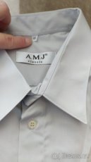Nová šedá pánská košile s krátkým rukávem vel 45 - 4