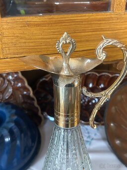 Starožitná skleněná karafa - 4