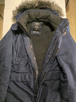 Hollister Parka kabát XL s kožichem teplý krásný elegantní - 4