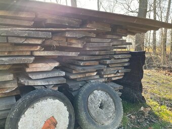 Vysušené dřevěné dubové fošny - 4