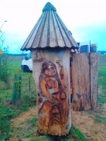 dřevěné sochy, výrob klátů, včelí ůly - 4