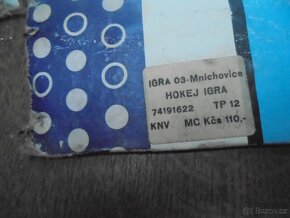 IGRA hokej 1970 - 4