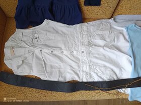 Dámské oblečení vel. S,M,XL, XXL. Šaty, halenky, opasek - 4