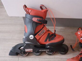 Prodám juniorské vel. nastav. in-line K2 35 - 40, 22-25,5cm - 4