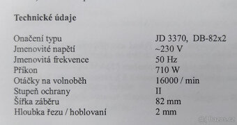 Prodám elektrický hoblík - 4
