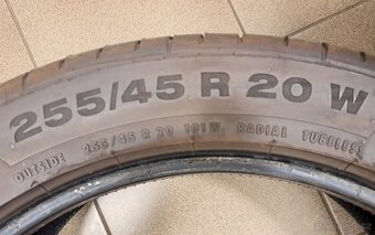 4x letní pneumatiky Continental 255/45 R20, r.2023 - 4