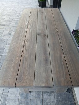 Stul zahradni 200x90 Jasan masiv - 4