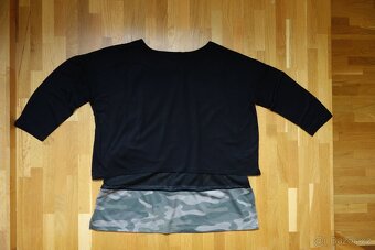 Dámské černé tričko s 3/4 rukávem vel. M - 4