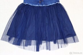 Parádní džínovo-tylová sukně MEK vel. 122/128 - 4