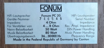 Reproduktory Canton Fonum PC 20 - 4