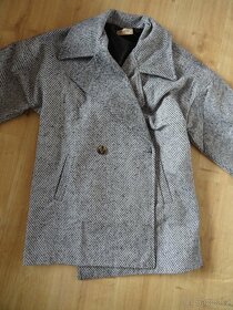 Dámský šedý kabát - velikost 40, nový - 4