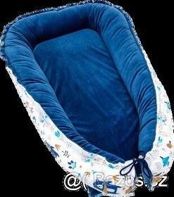 T-Tomi Hnízdečko pro miminko Velvet, blue bears - 4