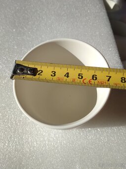 Bílé keramické květináče - 4