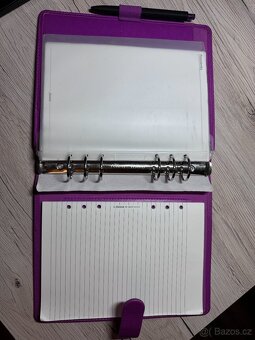 Desky k diáři Filofax - malinové - 4