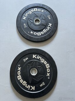 Olympijska osa + 100 kg bumper kotoucu - 4