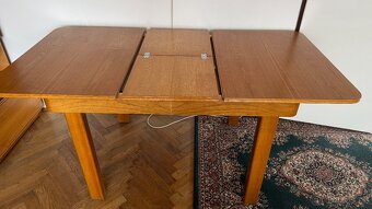 Retro rozkládací stůl – masivní, zachovalý - 4